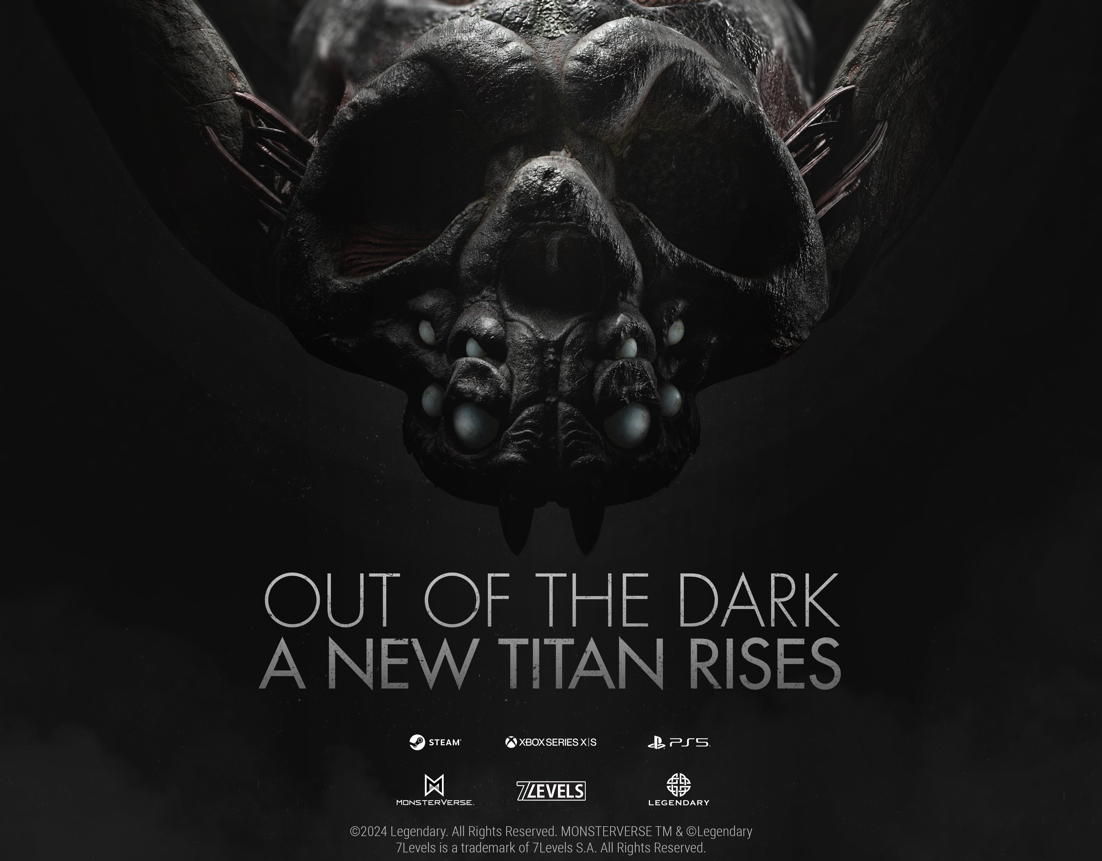 Poster quảng bá quy mô siêu khủng của Titan Abaddon trong Kong: Titan Echoes