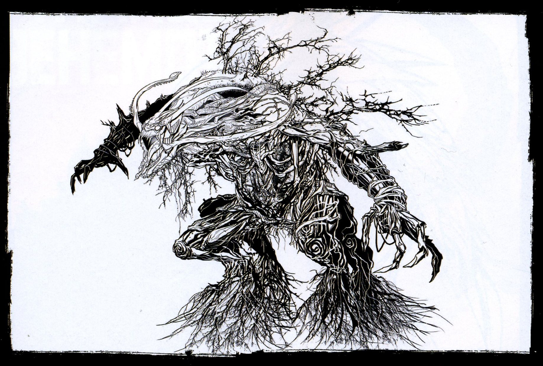 Bản phác thảo ý tưởng thiết kế nguyên bản của Titanus Amhuluk từ họa sĩ Drew Edward Johnson