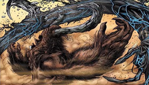 Cận cảnh đòn khóa siết của Amhuluk lên cơ thể Titanus Behemoth
