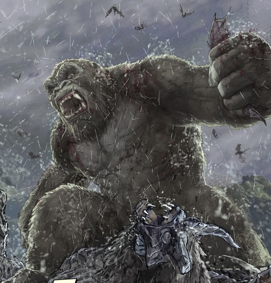 Kong ném Camazotz trở lại hố sâu không đáy của Trái Đất Rỗng