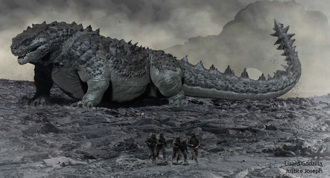 Bản vẽ concept art chi tiết cấu tạo cơ thể, lớp vảy giáp lưng và chân ngắn của Doug.