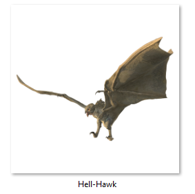 Bản render 3D giải phẫu móng vuốt sắc nhọn của Hellhawk