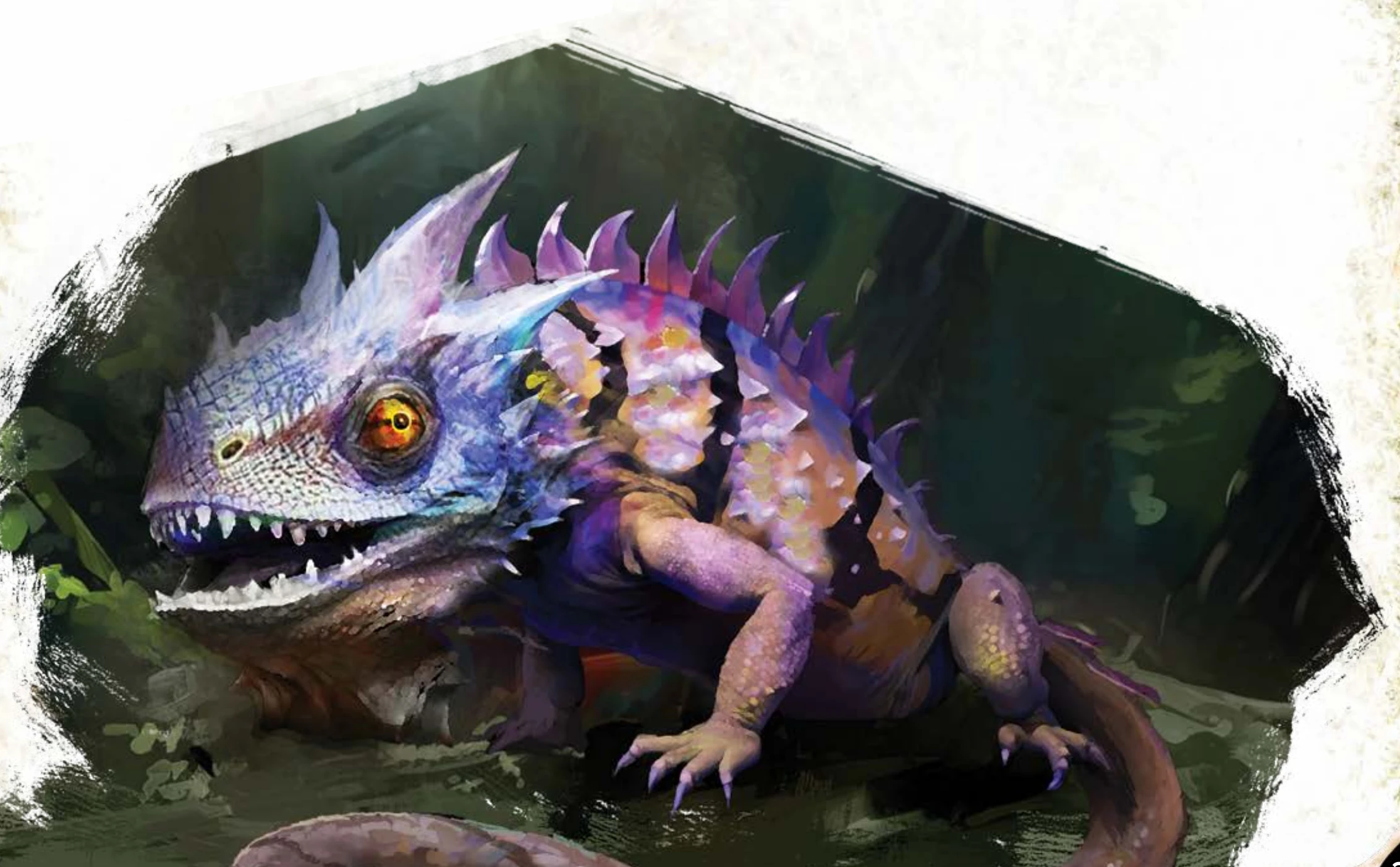 Trang bách khoa Creature Codex phân loại Horncrest Chameleon
