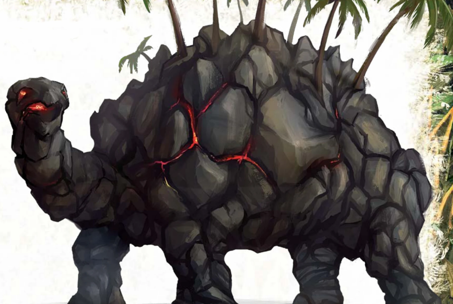 Trang bách khoa Creature Codex phân tích giải phẫu sinh học của Magma Turtle