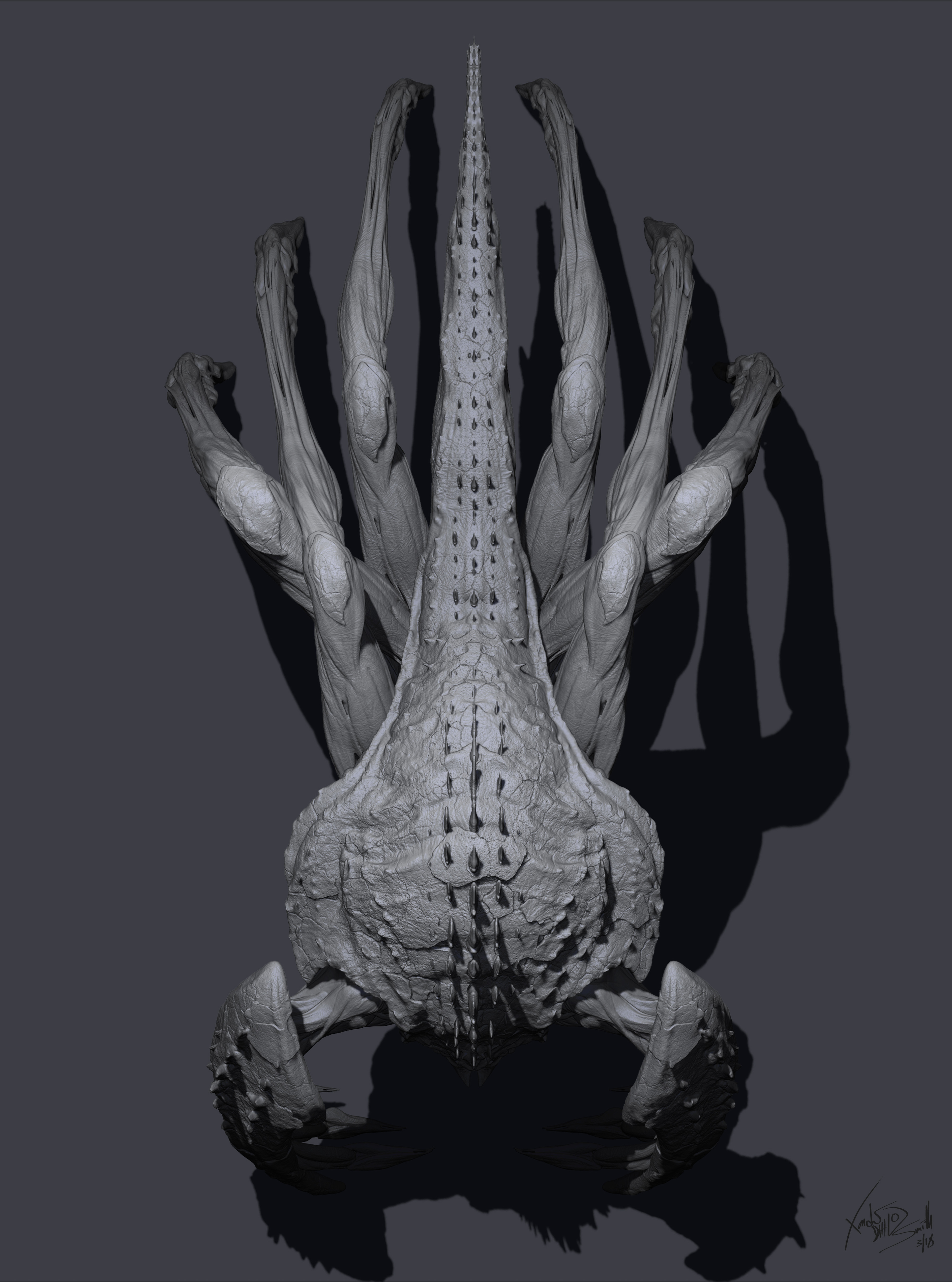 Tác phẩm nghệ thuật ý niệm đặc tả vẻ đẹp dã man và hung tợn của Titanus Manticore