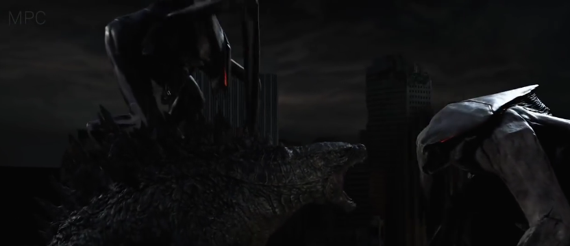 Render đồ họa CGI chính thức của cặp đôi Titanus Jinshin-Mushi (MUTO Đực có cánh và MUTO Cái khổng lồ) trong Godzilla 2014