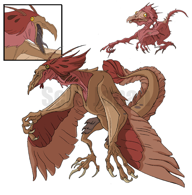 Mô hình thiết kế 3D toàn thân của Quetzalcoatl