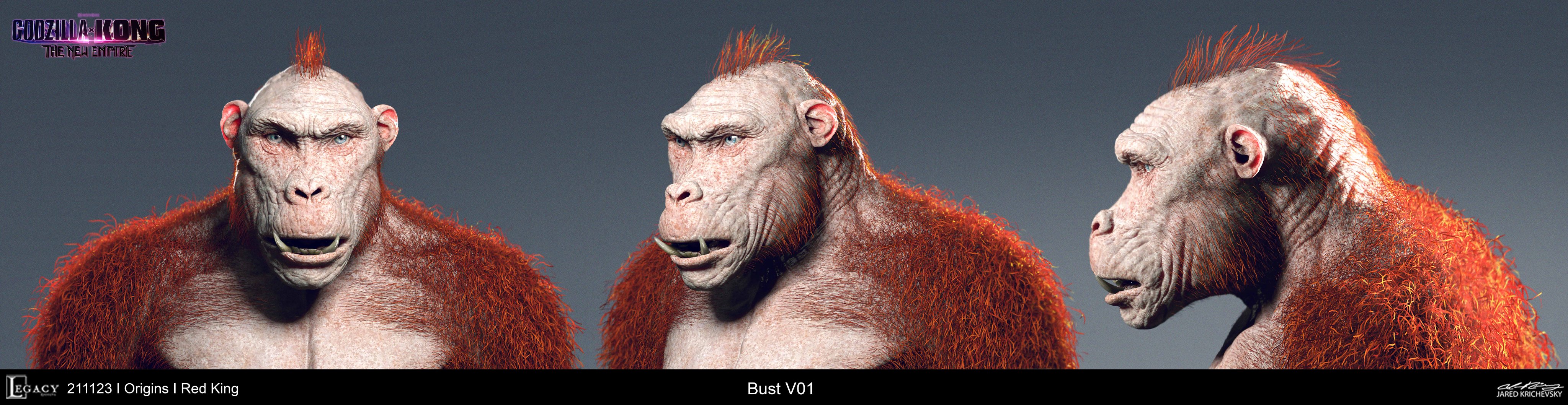 Bản vẽ concept art khám phá nhân vật Skar King của Jared Krichevsky
