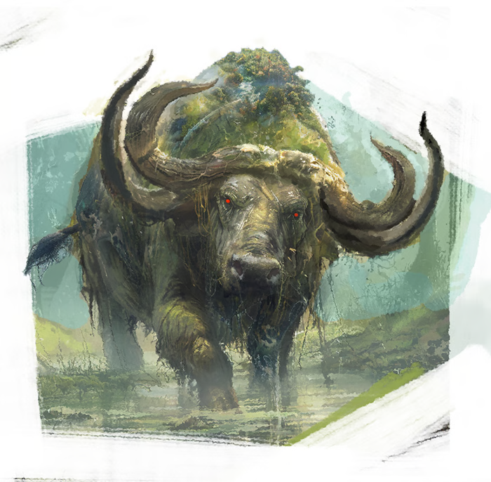 Trang truyện tranh Isle of the Damned khắc họa Sker Buffalo giữa bão tố
