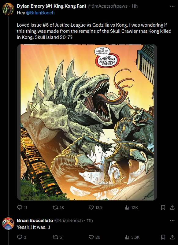 Skull Devil hồi sinh xuất hiện trong truyện Justice League vs. Godzilla vs. Kong cùng các Skullcrawler khác.