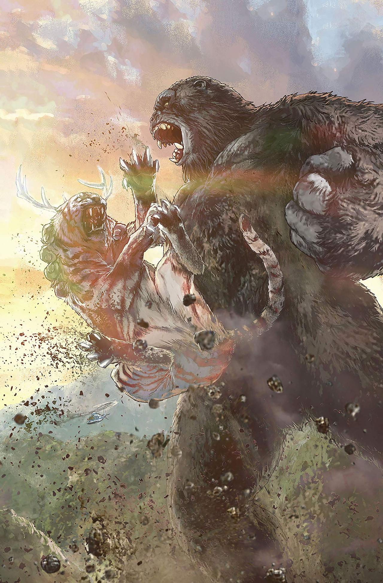 Tác phẩm nghệ thuật hoành tráng tái hiện trận chiến bảo vệ Skull Island