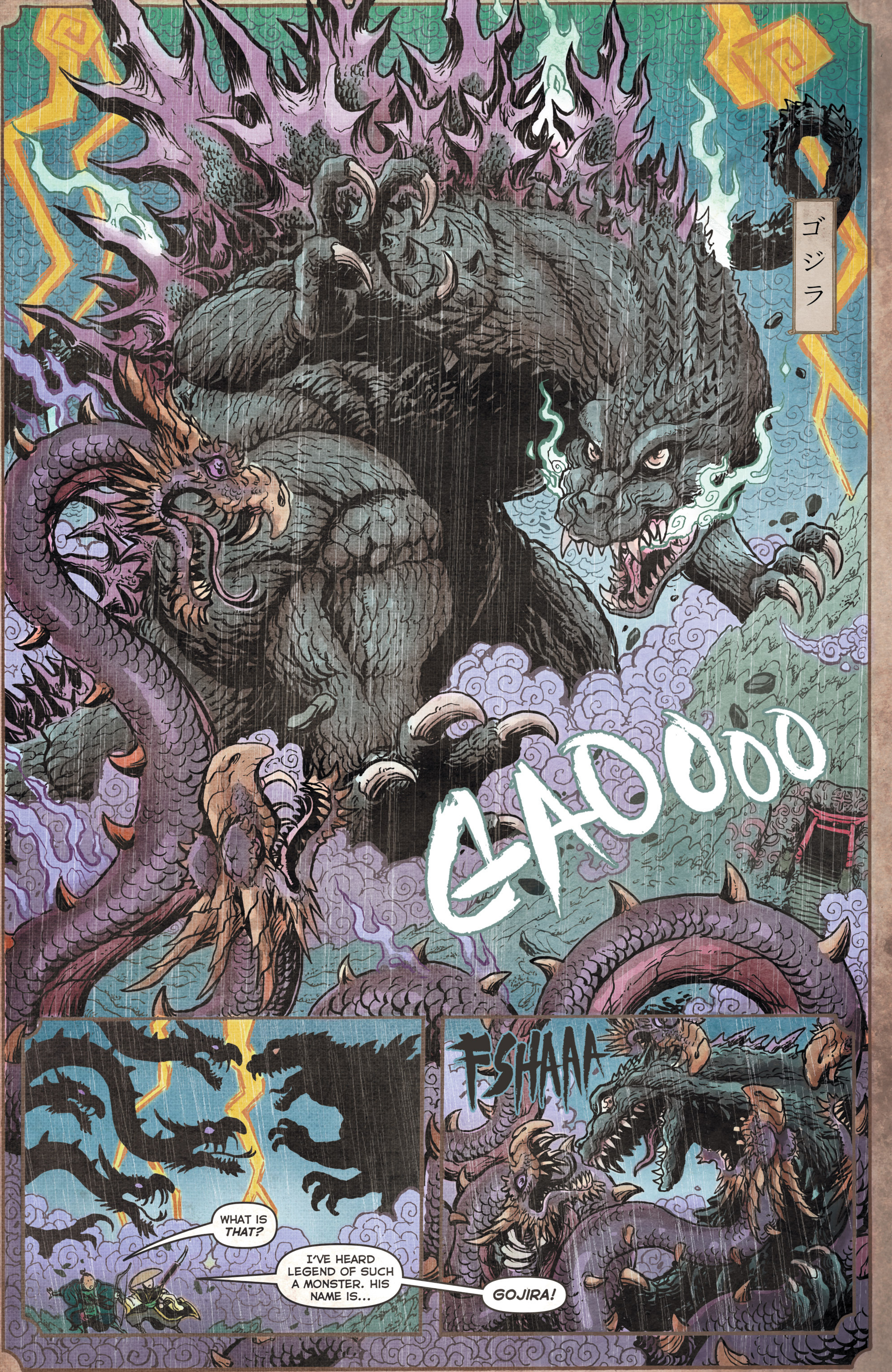 Trang truyện tranh kịch tính: Trận chiến huyền thoại giữa Godzilla và Yamata no Orochi